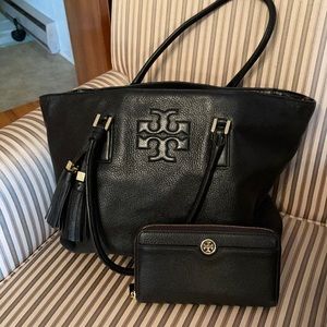 Tory Burch Thea tote and wallet